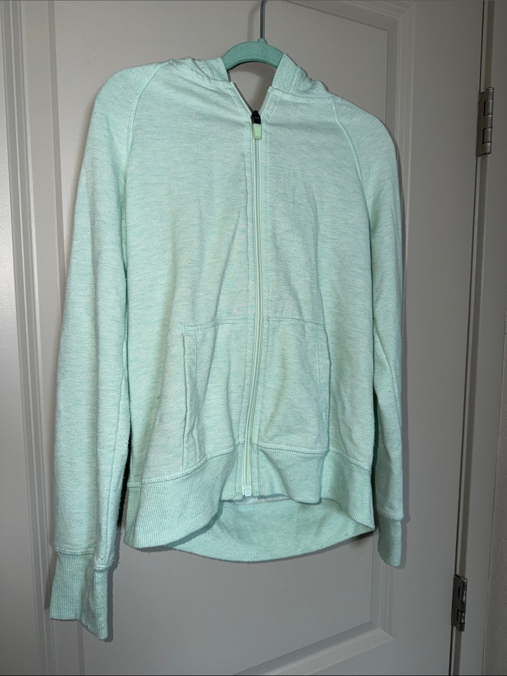 90 Degree By Reflex Girls Ballet Mint Green Zip-Up Hoodie and Cover Up